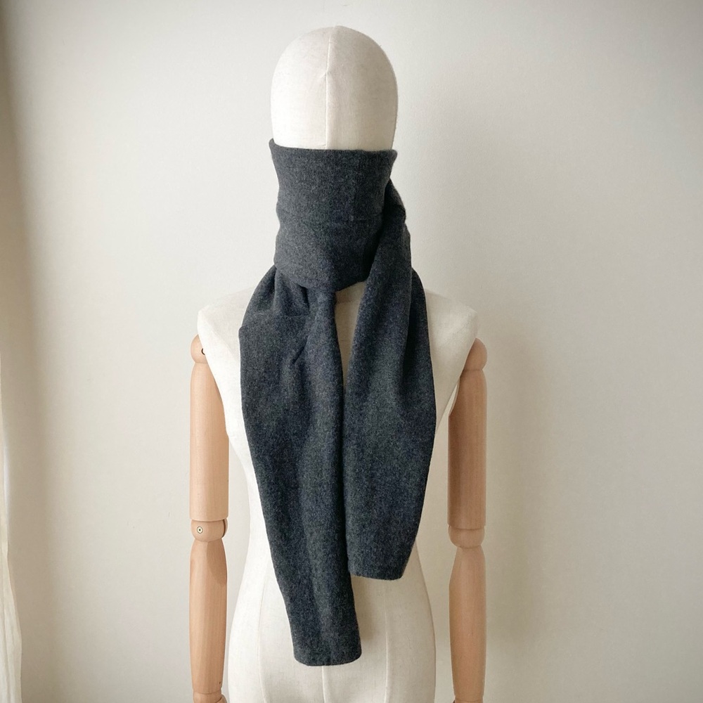 joodito 100% cashmere sweater wrap scarf winter long warm neckwarmer stole gray